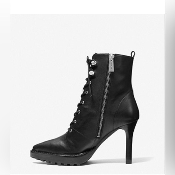 Kyle Leather Lace-Up Boot - read note - Picture 2 of 11